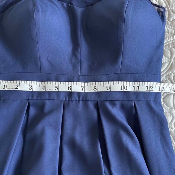 Guess Los Angeles, Navy Multi Mesh Dress Sleeveless Size 2 - Picture 10 of 13